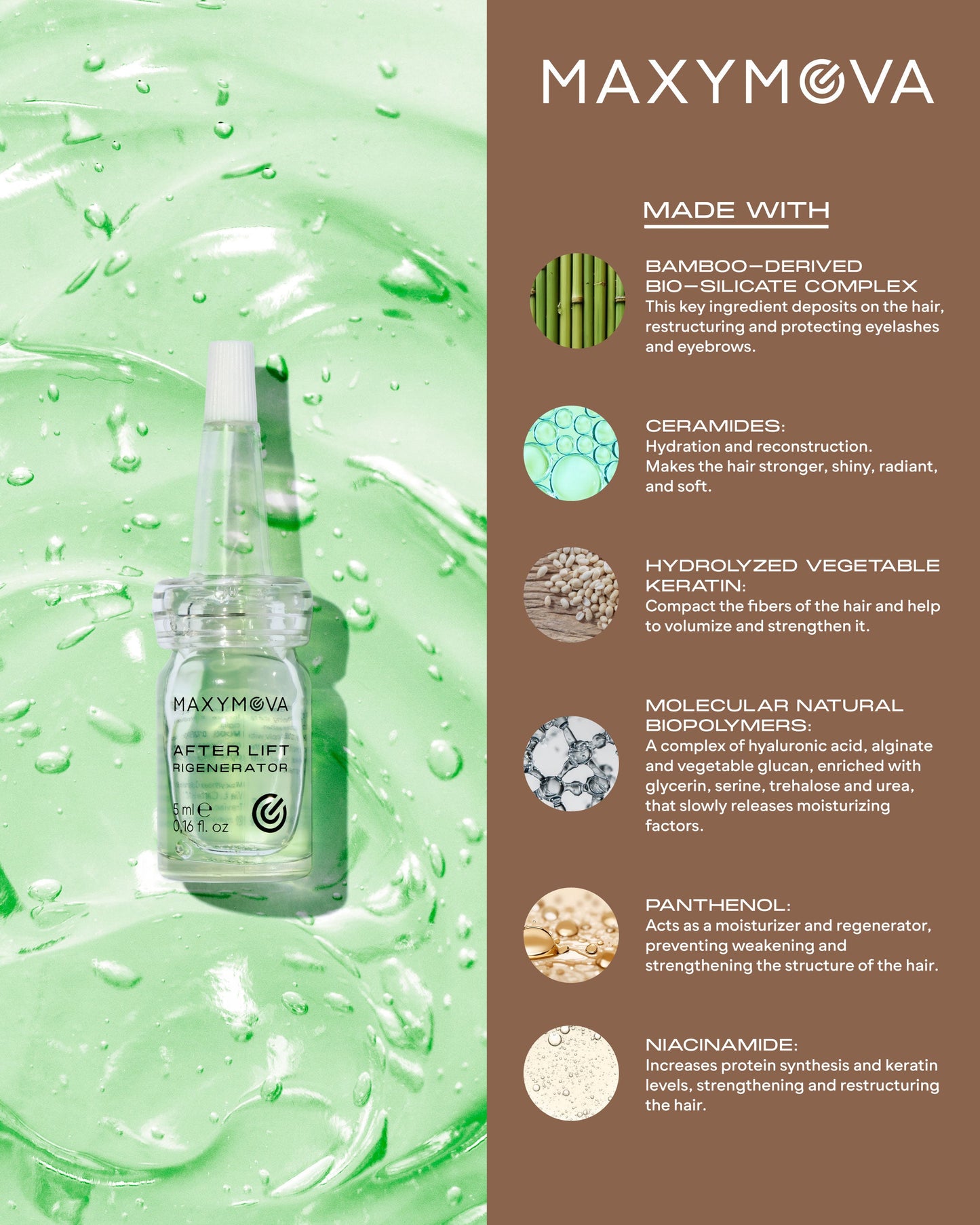 SERUM REGENERADOR AFTER LIFT - SÉRUM VEGANO PARA PESTAÑAS CON BIOSILICATOS DE BAMBÚ