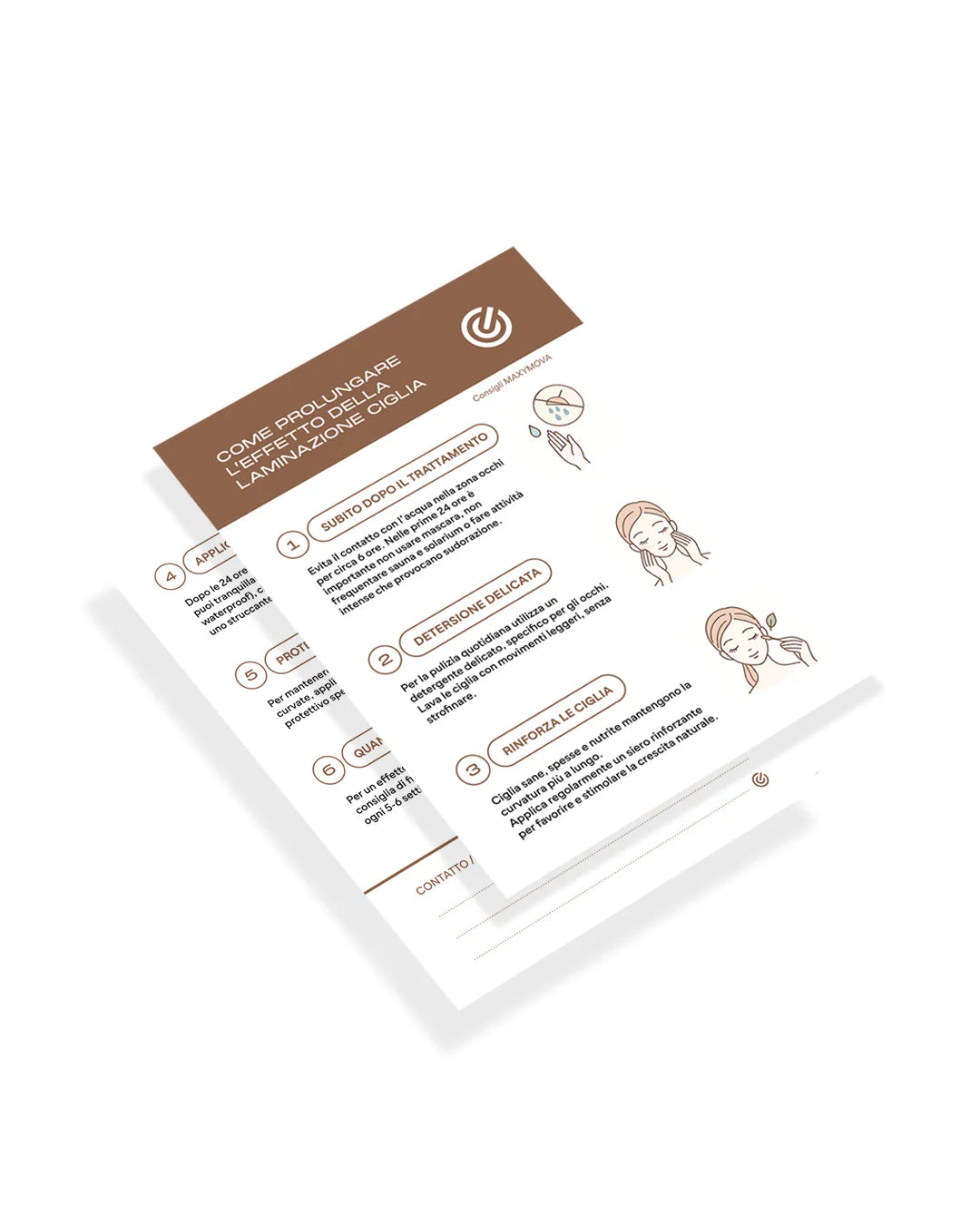 CÓMO MANTENER EL EFECTO DE LA LAMINACIÓN DE PESTAÑAS – Juego de 20 tarjetas A6