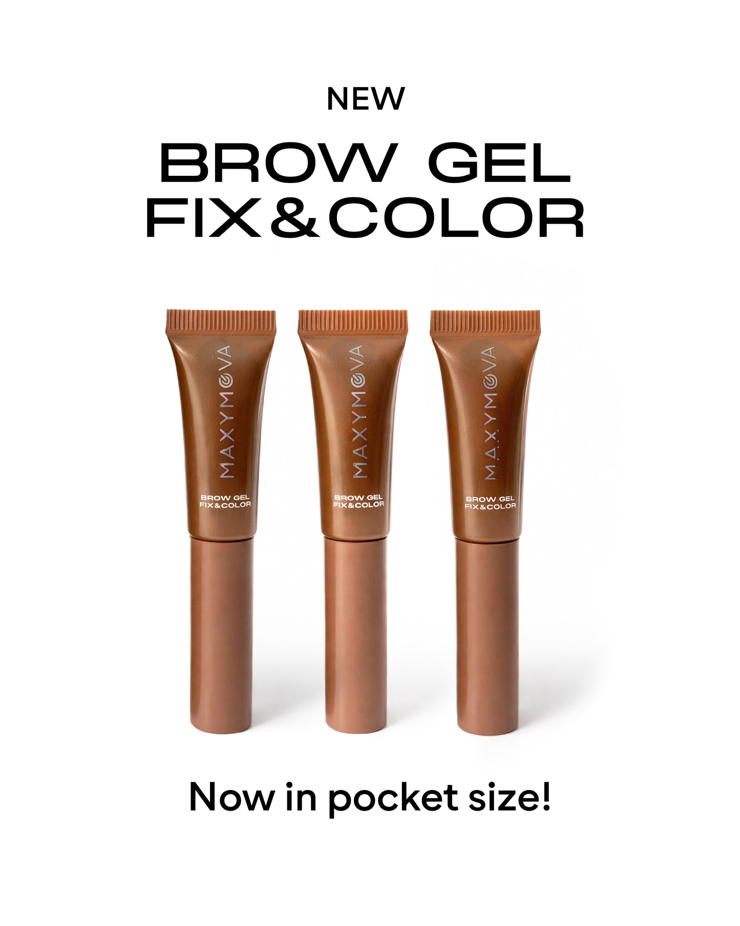 MINI GEL FIJADOR Y COLOR PARA CEJAS PARA UNAS CEJAS MÁS VOLUPTUOSAS Y DEFINIDAS DURANTE TODO EL DÍA. MAXYMOVA