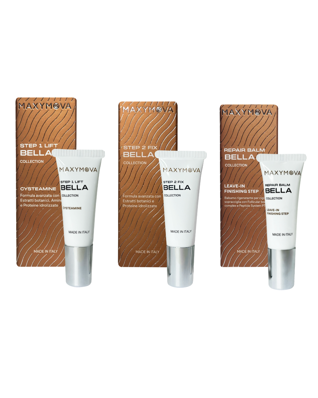 KIT BELLA COLLECTION CYSTEAMINE LASH & BROW LAMINATION- 3 TUBES