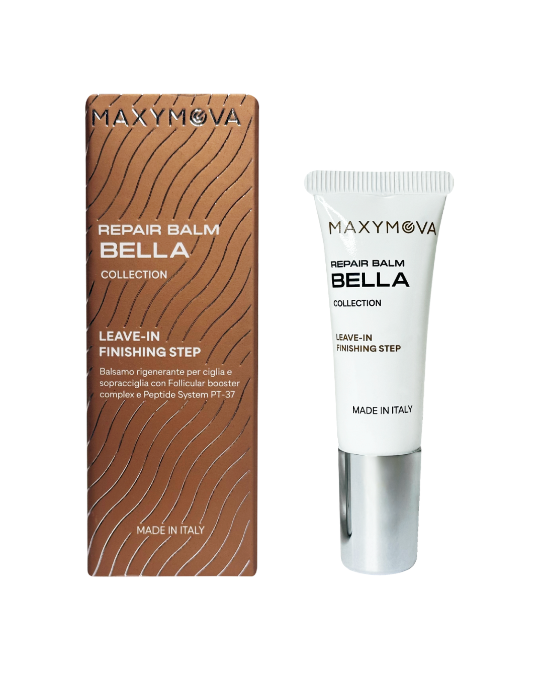 BÁLSAMO REPARADOR BELLA COLLECTION, PASO DE FINALIZACIÓN SIN ENJUAGUE PARA LAMINACIÓN DE CEJAS Y PESTAÑAS - TUBO DE 10 ML