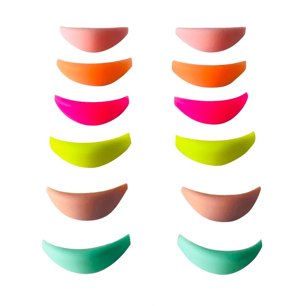 Moldes de colores neon MIX para laminación de pestañas