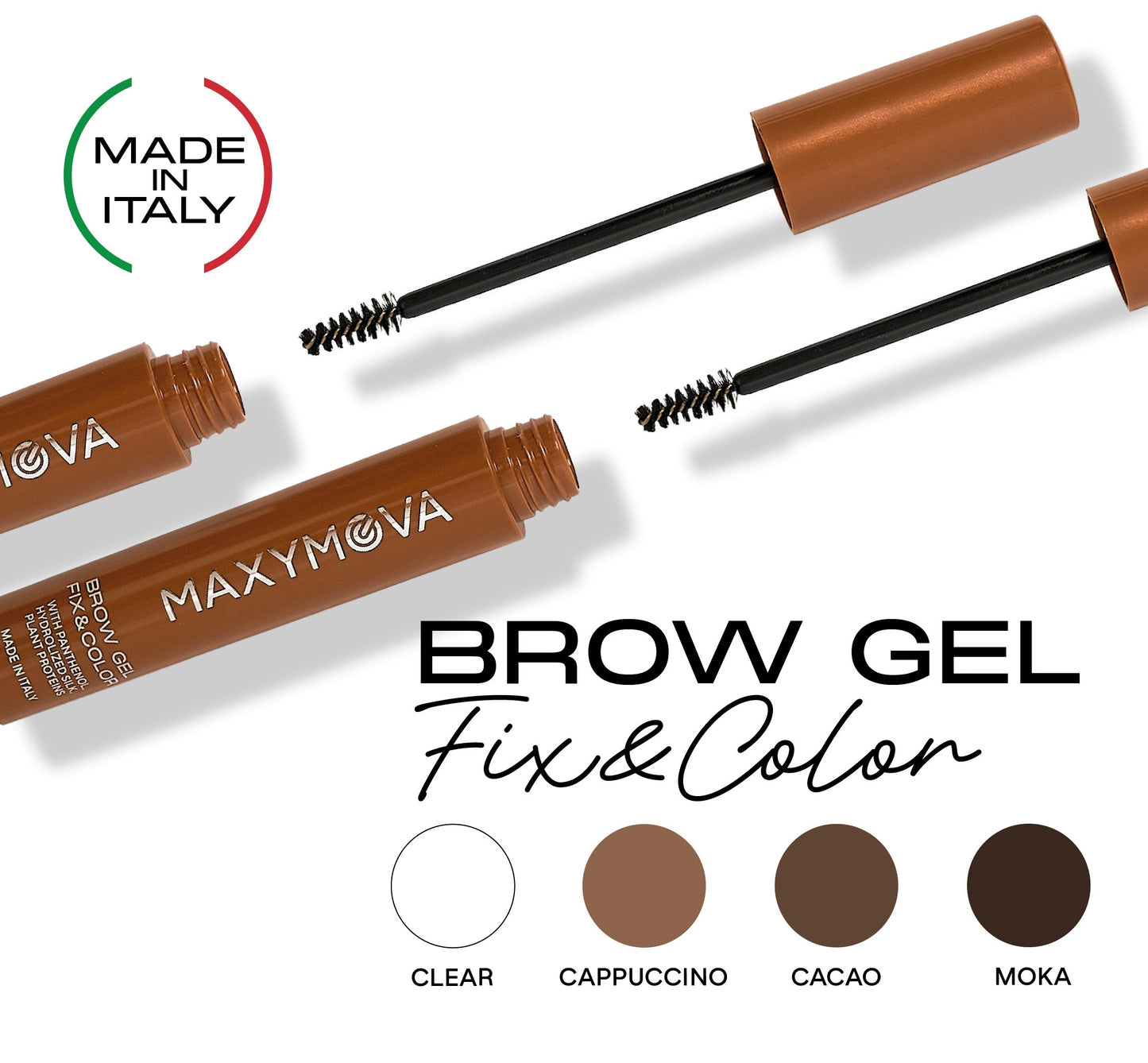 SET 10 BROW GEL FIX&COLOR TINTED GEL DESPUÉS DE LA LAMINACIÓN DE CEJAS. PROMOCIÓN DE SALÓN MAXYMOVA