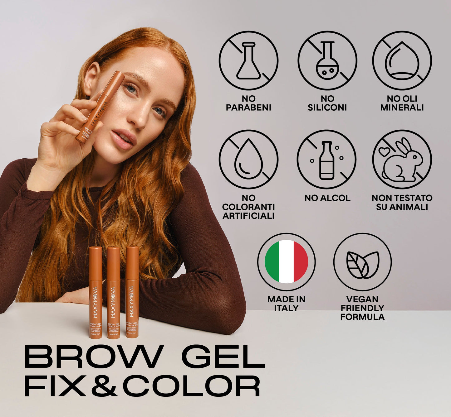 SET 10 BROW GEL FIX&COLOR TINTED GEL DESPUÉS DE LA LAMINACIÓN DE CEJAS. PROMOCIÓN DE SALÓN MAXYMOVA