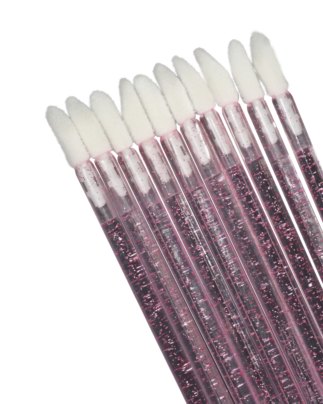 APLICADORES DE MICOFIBRA DE BRILLO DE LABIOS - 50 PIEAZAS - CEPILLO DE BRILLO PRECISO PARA LAMINACION DE PESTAÑAS Y CEJAS