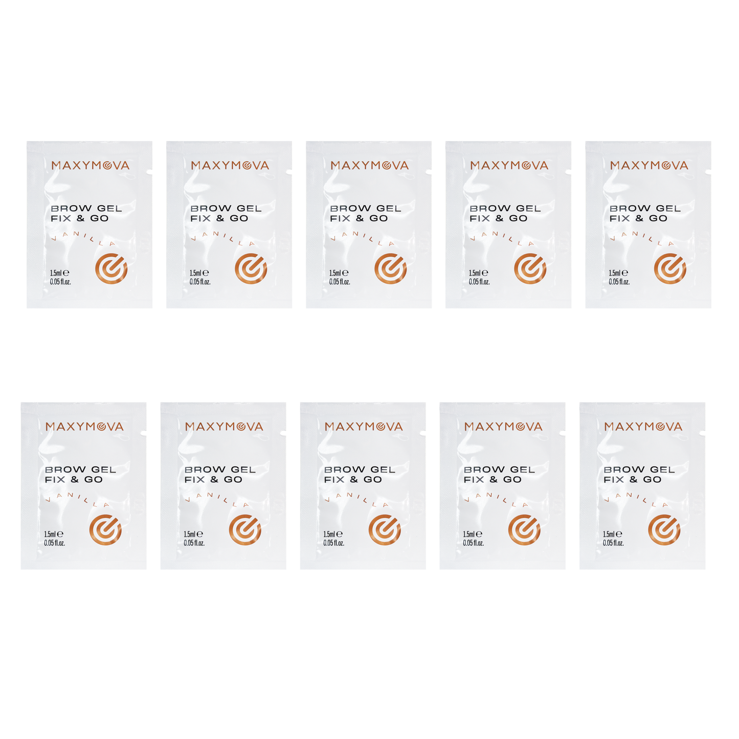 SET DE 10 SOBRES DE BROW GEL FIX&GO 1,5 ML - CUIDADO POSTERIOR PARA CEJAS TRAS EL TRATAMIENTO DE LAMINACIÓN