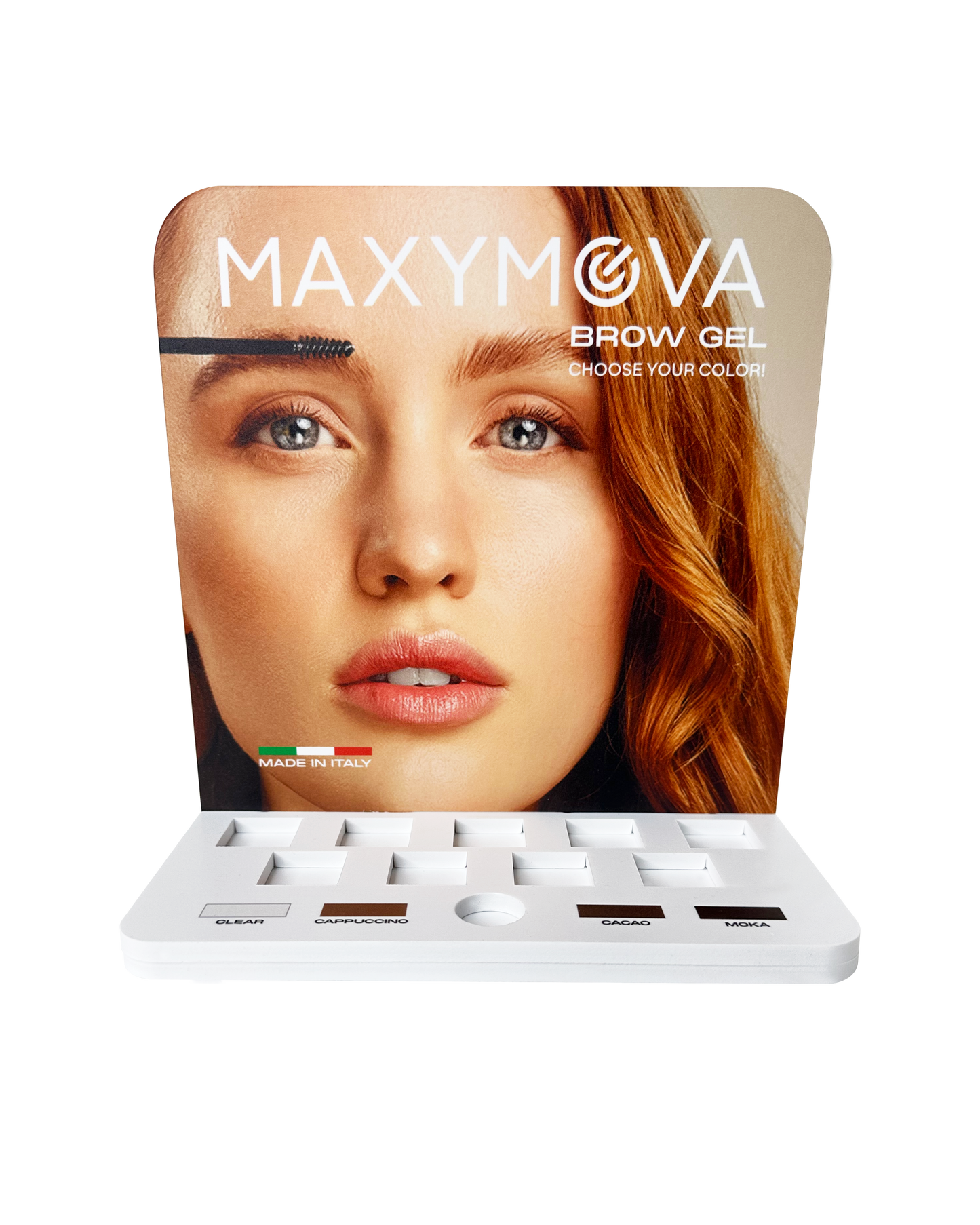 EXHIBICIÓN DE GEL DE CEJAS VACÍA: ORGANIZA, EXHIBE Y VENDE SIN ESFUERZO. MAXYMOVA