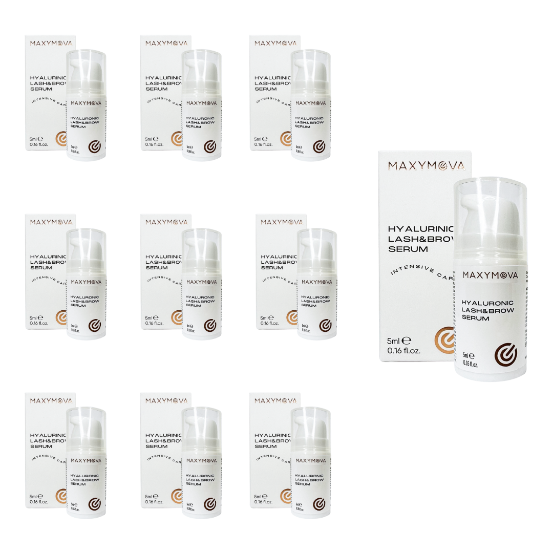 SET DE 10 SÉRUMS HIALURÓNICOS PARA PESTAÑAS Y CEJAS, CUIDADO POST-LIFTING DE PESTAÑAS. MAXYMOVA