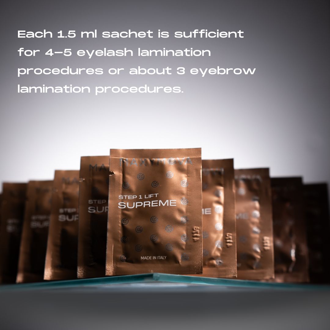 STEP 2 SUPREME FIX PERM CREAM FOR BROW AND LASH LAMINATION, SACHETS 1,5ML*5