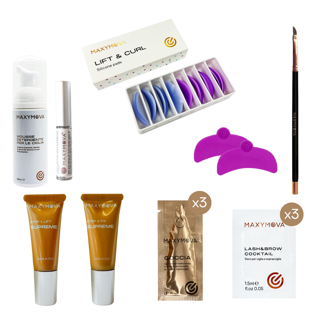 MINI KIT DE LAMINACIÓN DE PESTAÑAS Y CEJAS CON ACCESORIOS