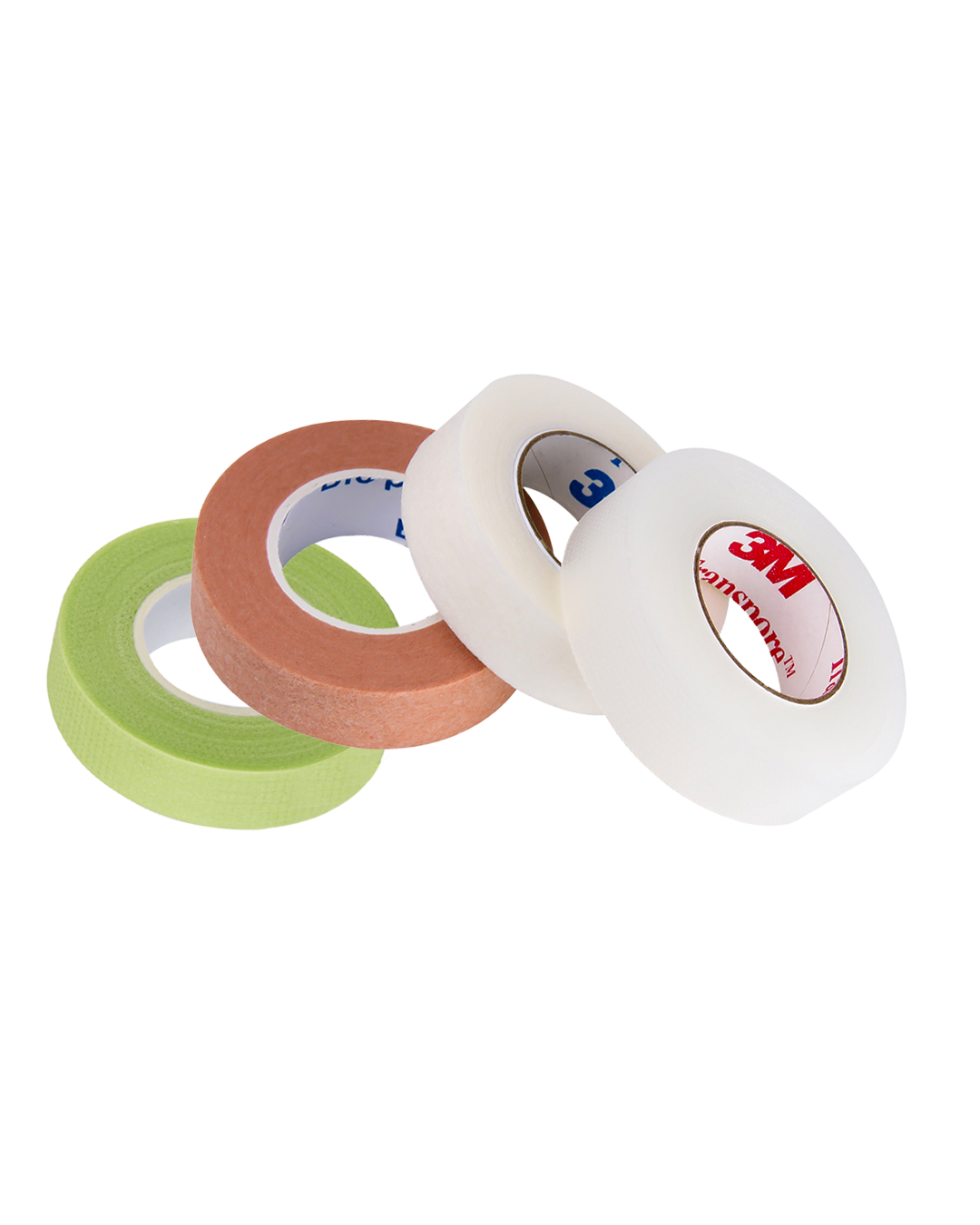 CINTA DE PESTAÑAS PROFESIONALES: ESENCIAL PARA TODOS LOS FABRICANTES DE PESTAÑAS: BLANCO / BEIGE / TRANSPARENTE / VERDE