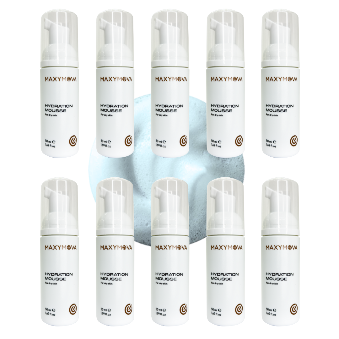 SET 10 MOUSSE HIDRATANTE 50 ML LASH&FACE CON ALOE VERA ORGÁNICO, EXTRACTO DE ROSA DE JERICÓ